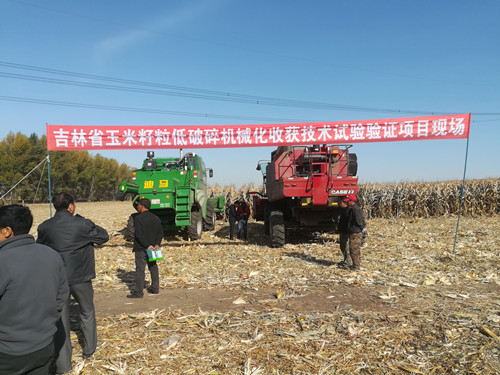 吉林省開展玉米籽粒低破碎收獲機械化技術(shù)試驗驗證工作